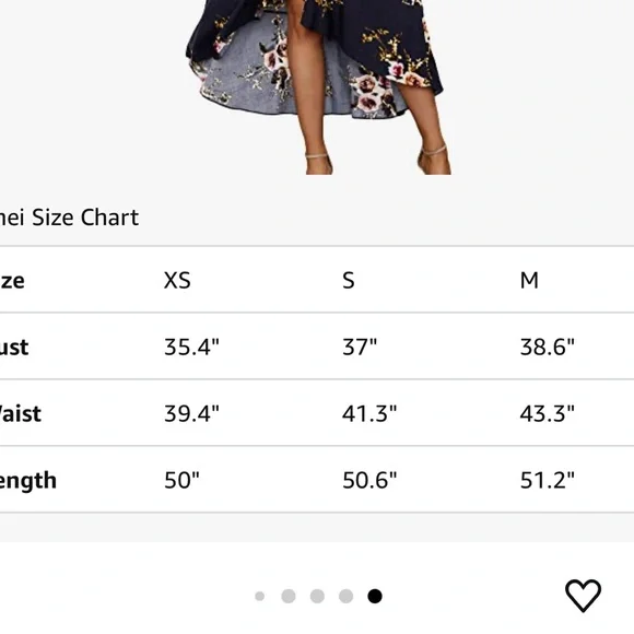 Floral Navy Blue Women's Dress - Picture 4 of 4